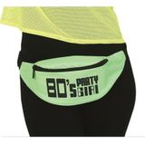 Foute 80s/90s party verkleed set compleet - dames - neon groen - jaren 80/90 verkleed accessoires