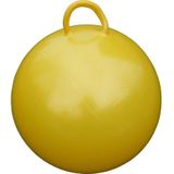 2x stuks skippyballen voor kinderen geel en rood 60 cm - Zomer buiten speelgoed