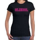 Bellatio Decorations Fout kersttrui t-shirt voor dames - oliebol - roze - oliebollen - nieuwjaar