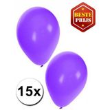 Bellatio Decorations ballonnen - 60 stuks - paars - 27 cm - helium of lucht - verjaardag / versiering