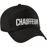 Chauffeur / vrachtwagenchauffeur verkleed pet zwart voor kinderen - chauffeur baseball cap - carnaval verkleedaccessoire voor kostuum