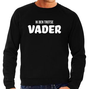 Ik ben trotse vader - sweater zwart voor heren - papa kado trui / vaderdag cadeau