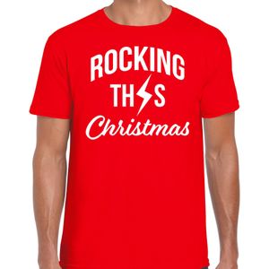 Rocking this Christmas fout t-shirt - rood - heren - Rock kerstshirts / Kerst outfit