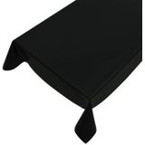 Tafelzeil/tafelkleed zwart 140 x 245 cm - Tuintafelkleed