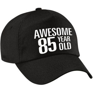 Awesome 85 year old verjaardag pet / cap zwart voor dames en heren - baseball cap - verjaardags cadeau - petten / caps