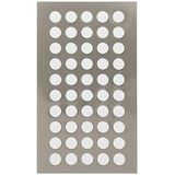 600x Witte ronde sticker etiketten 8 mm - Kantoor/home office stickers - Paper crafting - Scrapbook hobby/knutselmateriaal