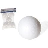 40x Stuks piepschuim hobby/DIY ballen/bollen 6 cm - Kerstballen maken knutselmateriaal