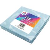 50x Lichtblauwe servetten 2-laags van papier 33 x 33 cm - Tafeldecoratie 2-laags papieren wegwerp servetjes