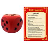 Sinterklaasavond cadeautjes spel met rode dobbelsteen - Speelduur 1-2 uur - Geschikt voor 3-8 spelers