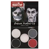 Vampier/Dracula schmink set met neptanden en bloed - Horror verkleed accessoires/make-up