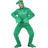 Groene kikkers dieren verkleedpak voor volwassenen - Verkleed kostuum kikker groen - Carnaval verkleedkleding