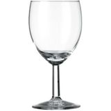 Glazen wijn karaf / decanteer kan van 1,4 liter met 6x stuks wijnglazen voor rode wijn 200 ml