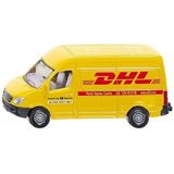 3x stuks siku DHL bezorg busje modelauto  8 cm - Mercedes speelgoed auto/wagen