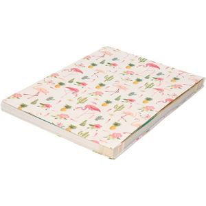 Kaftpapier tropische print roze flamingo 200 x 70 cm - kaftpapier - back to school