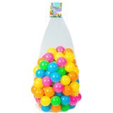 Kunststof Ballenbak Ballen 100x Stuks 6 cm Neon Kleuren - Speelgoed Ballenbakballen Gekleurd