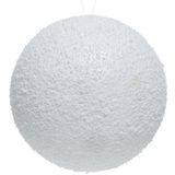 Kunstsneeuw 4x grote witte sneeuwballen 14 cm - Sneeuwversiering/sneeuwdecoratie