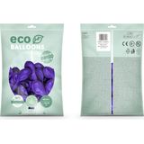 300x Paarse ballonnen 26 cm eco/biologisch afbreekbaar - Milieuvriendelijke ballonnen