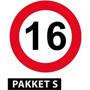 16 jaar versiering pakket klein