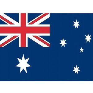 10x Binnen en buiten stickers Australie 10 cm - Australische vlag stickers - Supporter feestartikelen - Landen decoratie en versieringen