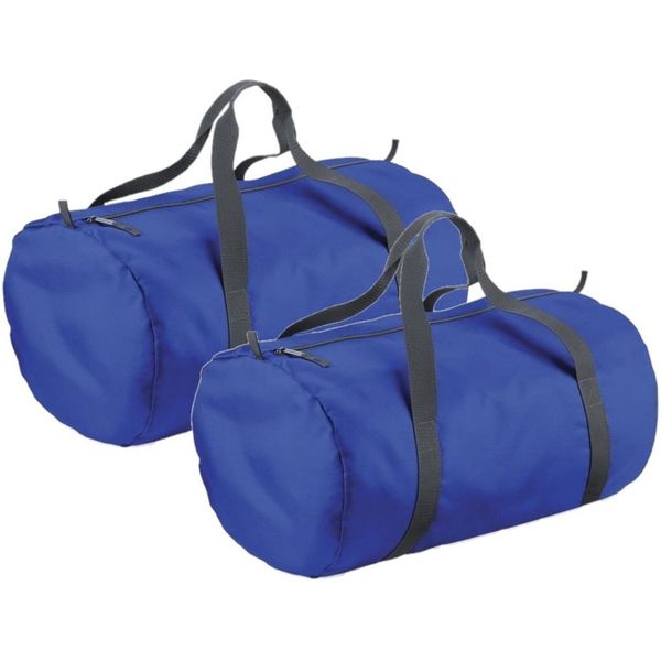 Bagbase Plain Varsity Barrel/Duffel Bag (20 Liters) (One Size) (Kelly  Green/Off White)