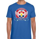 Toppers in concert Blauw Toppers drinking team t-shirt  / shirt  blauw Toppers team heren