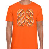 88 Holland/ Oranje supporter t-shirt oranje voor heren - Nederlands elftal fan shirt / kleding - 1988 EK kampioen outfit