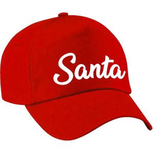 Santa Kerst verkleed pet / cap rood voor jongens en meisjes - kerst  / kostuum