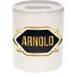 Arnold naam cadeau spaarpot met gouden embleem - kado verjaardag/ vaderdag/ pensioen/ geslaagd/ bedankt