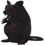 Nep ratten - 3x - 23 x 18 cm - zwart - Horror/griezel thema decoratie dieren