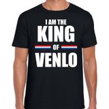 Koningsdag t-shirt I am the King of Venlo - zwart - heren - Kingsday Venlo outfit / kleding / shirt