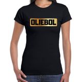Oliebol fout oud en nieuw t-shirt - zwart - dames - oud en nieuwkleding / oud en nieuw outfit