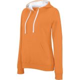 Oranje/witte sweater/trui hoodie voor dames - Holland feest kleding - Supporters/fan artikelen
