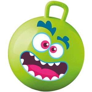 Summer Play Skippybal met Smiley - Groen - 50 cm - Buitenspeelgoed Voor Kinderen