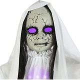Halloween/horror thema hang decoratie pop geest/spook - met LED licht - enge/griezelige pop - 100 cm