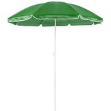 Verstelbare strand/tuin parasol groen 150 cm - Zonbescherming - Voordelige parasols