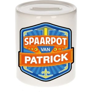 Kinder spaarpot voor Patrick - keramiek - naam spaarpotten