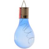 5x Buiten LED wit/blauw/groen/geel/rood peertjes solar lampen 14 cm - Tuinverlichting - Tuinlampen - Solarlampen zonne-energie