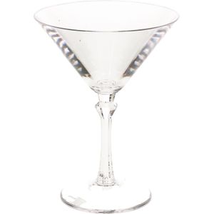 Onbreekbaar martini glas transparant kunststof 20 cl/200 ml - Onbreekbare cocktailglazen