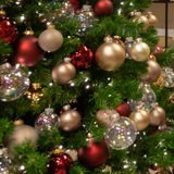 Othmar Decorations kerstballen 4x - transparant parelmoer -glas -10 cm