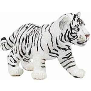 Plastic speelgoed dieren figuur witte tijger welpje 7 cm - Papo dieren