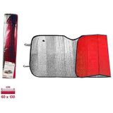 Concorde Auto zonnescherm - 2x - rood - aluminium - L60 x B130 cm