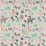 9x Rollen kraft inpakpapier jungle/panter pakket - dieren/luipaard/rood 200 x 70 cm - cadeau/verzendpapier