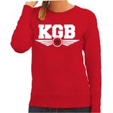 KGB agente verkleed sweater / trui rood voor dames - geheim agent - verkleed kostuum / verkleedkleding