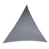 Premium kwaliteit schaduwdoek/zonnescherm Shae driehoek grijs 4 x 4 x 4 meter - inclusief bevestiging haken set