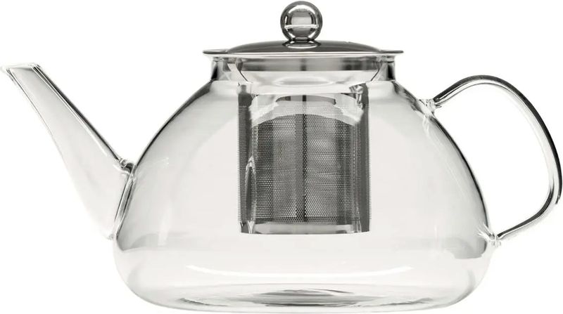 Secret de Gourmet - Theepot - glas/rvs - met filter - 1300 ml