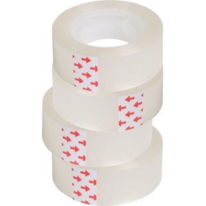 Plakband rolletjes - voor in plakbandhouder - 10x - transparant - 15mm x 30m