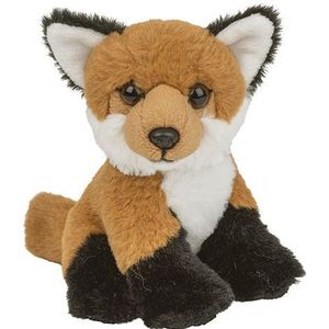 Pluche Vos puppy knuffel van 12 cm - Dieren speelgoed knuffels cadeau - Vossen