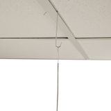 Set van 25x stuks plafond ophang paneelhaak/haken 8.5 cm - Presentatie materialen