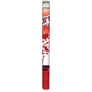 Confetti kanon hartjes en rozenblaadjes 60 cm -  confetti shooter