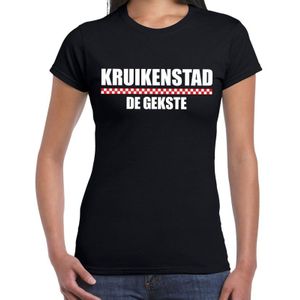 Carnaval t-shirt Kruikenstad de gekste voor dames - zwart - Tilburg - carnavalsshirt / verkleedkleding